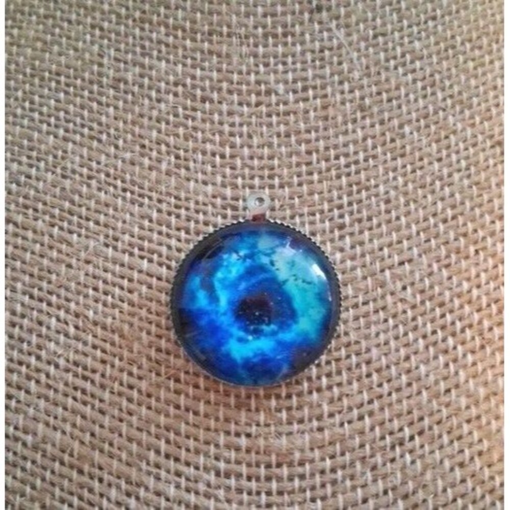 New Fashion Galaxy Nebula Space Pendant Necklace Glass Cabochon Jewelry 18 "
